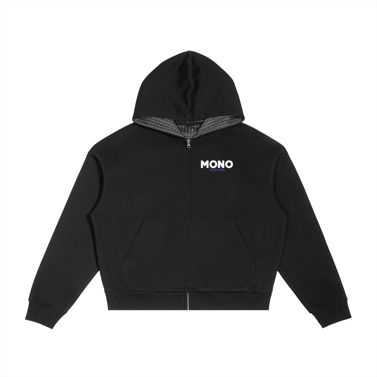 Mono - Plaid Zip Hoodie