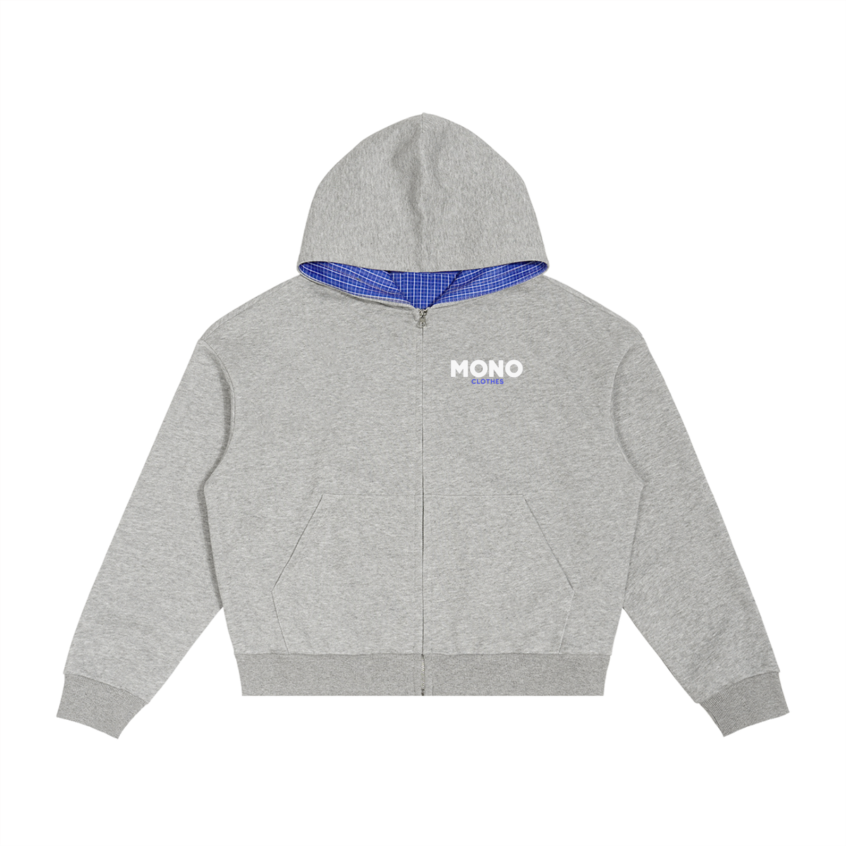 Mono - Plaid Zip Hoodie